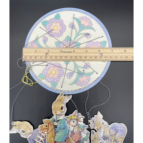 Vintage Bunny Mobile Rabbit Hopper Family Kathy Lawrence Easter Decor - Picture 10 of 10